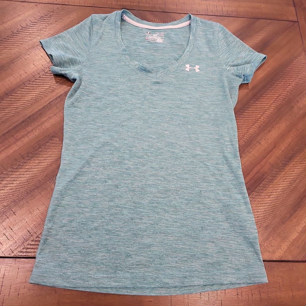 Under Armour Tee Green and White Xtra Small (XS)